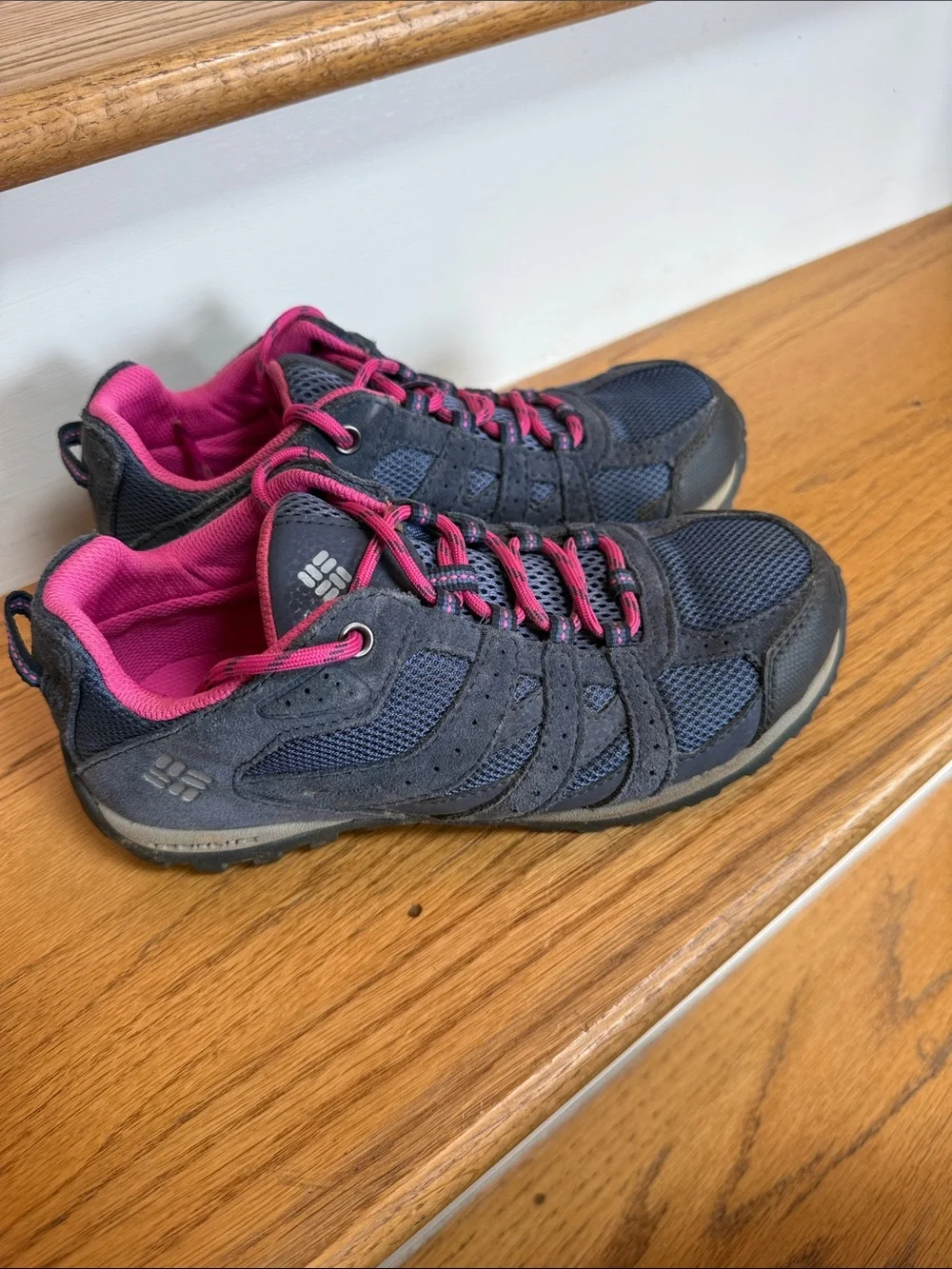 Columbia Navy and Pink Women's Trail Shoes